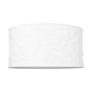 Laura Lampadaire 1xE27 Max.60W Bois de Bouleau/Câble PVC Transparent/Tissu Froissé Blanc