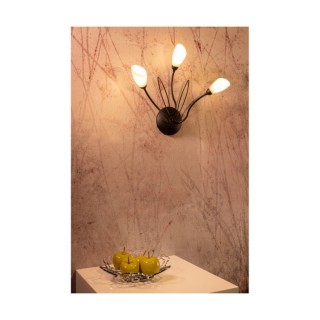Gloriosa Applique murale 3xG9 Max.6W LED Métal Noir / Verre Blanc