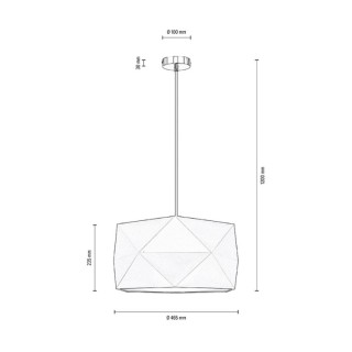 Finja Suspension 1xE27 Max.60W Chêne Huilé/Câble Noir/Tissu Noir