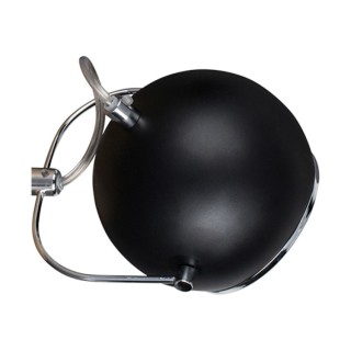 Ball Wood Applique Incl.1xLED GU10 5W Bois de Hêtre couleur Noyer/Métal Noir-Chromé