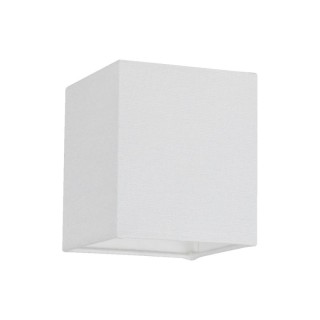 Rivoli Plafonnier 4xE27 Max.25W Métal Chromé/Tissu Blanc