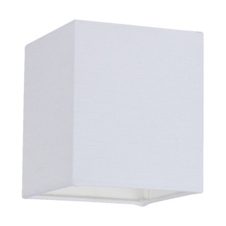 Inger Plafonnier 1xE27 Max.25W Bois de Hêtre couleur Noyer/Tissu Blanc
