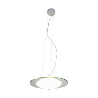 Minnesota Suspension Incl. 1xLED 22W Métal Chromé/Verre Blanc-Transparent
