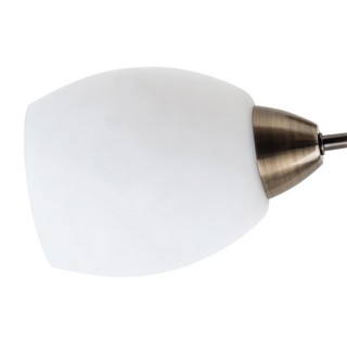 Pisa Plafonnier 5xE27 Max.60W Métal Patiné/Verre Blanc