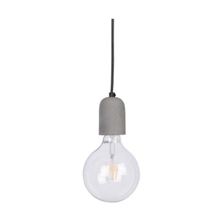 Trabo Concrete Suspension 3xE27 Max.60W Bois de Pin Teinté Gris/Métal Noir/Câble PVC Noir/Béton Gris