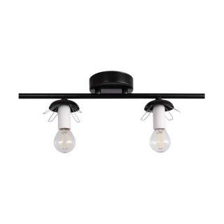 Tilo Plafonnier 4xE14 max. 25W Métal Noir/Verre Blanc