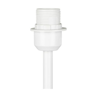 Tamara Lampe de Table 1xE27 40W Métal Blanc/Tissu Blanc