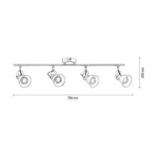 Pax Plafonnier 4xGU10 Max.50W Métal Patiné
