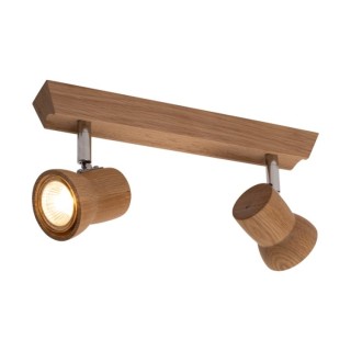 Venla Plafonnier Incl. 2xLED GU10 5W Chêne Huilé