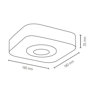 Sunniva Plafonnier Incl.1xLED 5W Bois de Hêtre couleur Noyer/Métal Satiné