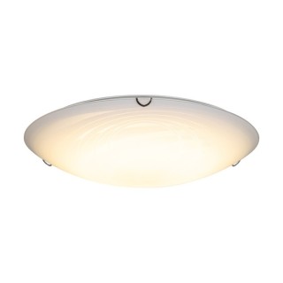 Sydney Plafonnier Incl. 1xLED 18W 1650lm 2700K Métal Chromé/Verre Blanc