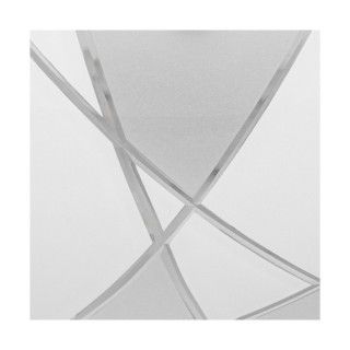 Dakota Plafonnier Incl. 1xLED 18W Métal Chromé/Verre Blanc à motifs