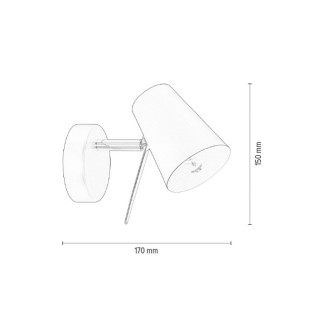 Astrid Applique 1xE14 Max.40W Métal Blanc