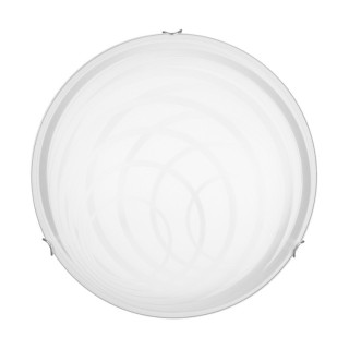 Sydney Plafonnier Incl. 1xLED 18W 1650lm 2700K Métal Chromé/Verre Blanc