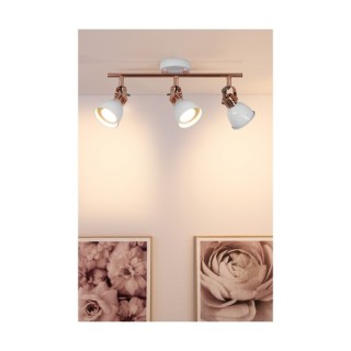 Anita Plafonnier 3xGU10 50W Métal Cuivré/Métal Blanc