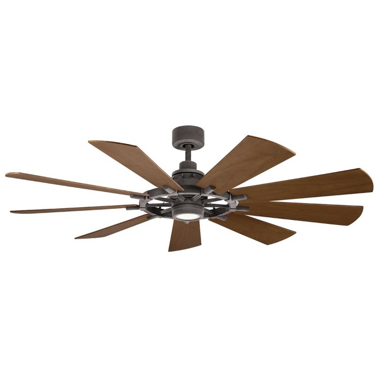 Gentry - Ventilateur 165cm Zinc patiné, Elstead Lighting Gentry - Ventilateur 165cm Zinc patiné, Elstead Lighting