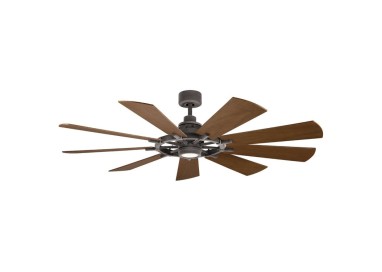 Gentry - Ventilateur 165cm Zinc patiné, Elstead Lighting