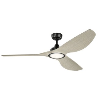 Imari - 65in Ventilateur - Satin Noir Elstead Lighting