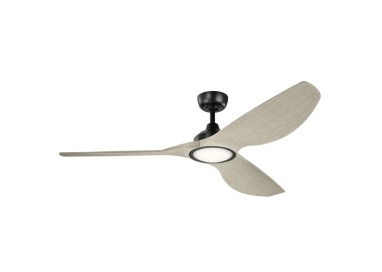 Imari - 65in Ventilateur - Satin Noir Elstead Lighting
