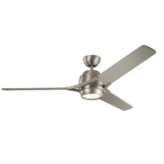 Zeus - Ventilateur 152cm - Nickel brossé - Elstead Lighting