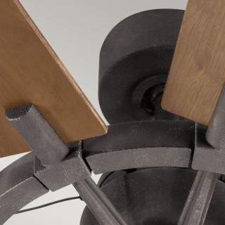Gentry - Ventilateur 165cm Zinc patiné, Elstead Lighting