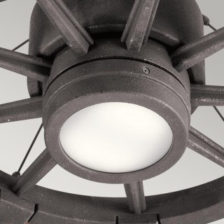 Gentry - Ventilateur 165cm Zinc patiné, Elstead Lighting