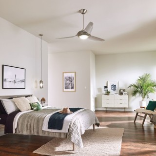 Voya - 60in Fan - Acier inoxydable - Elstead Lighting