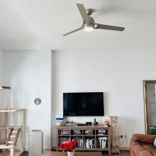 Zeus - Ventilateur 152cm - Nickel brossé - Elstead Lighting