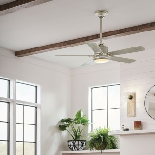 Colerne - Ventilateur 132cm Nickel - Elstead Lighting