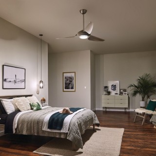 Voya - 60in Fan - Acier inoxydable - Elstead Lighting