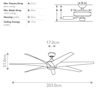 Lehr - Ventilateur de Plafond - Elstead Lighting