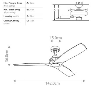 Ried - Ventilateur de Plafond - Elstead Lighting
