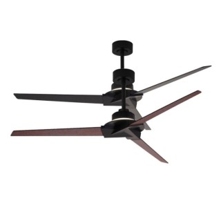 Ventilateur 40W LED 20W BRISA MINI Noir / Bois