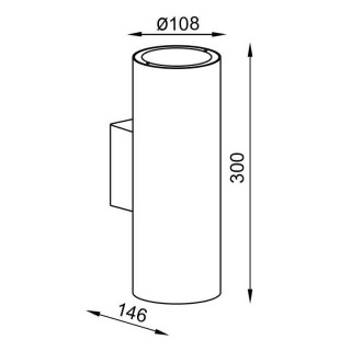 Applique d'extérieur VOLCANO Graphite