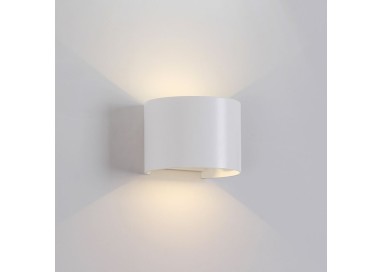 Applique d'extérieur LED IP54 DAVOS Sable blanc