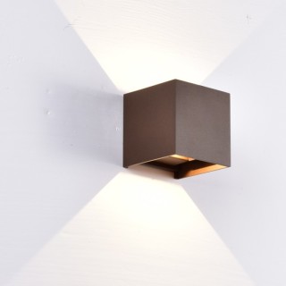 Applique d'extérieur LED IP54 DAVOS Corten