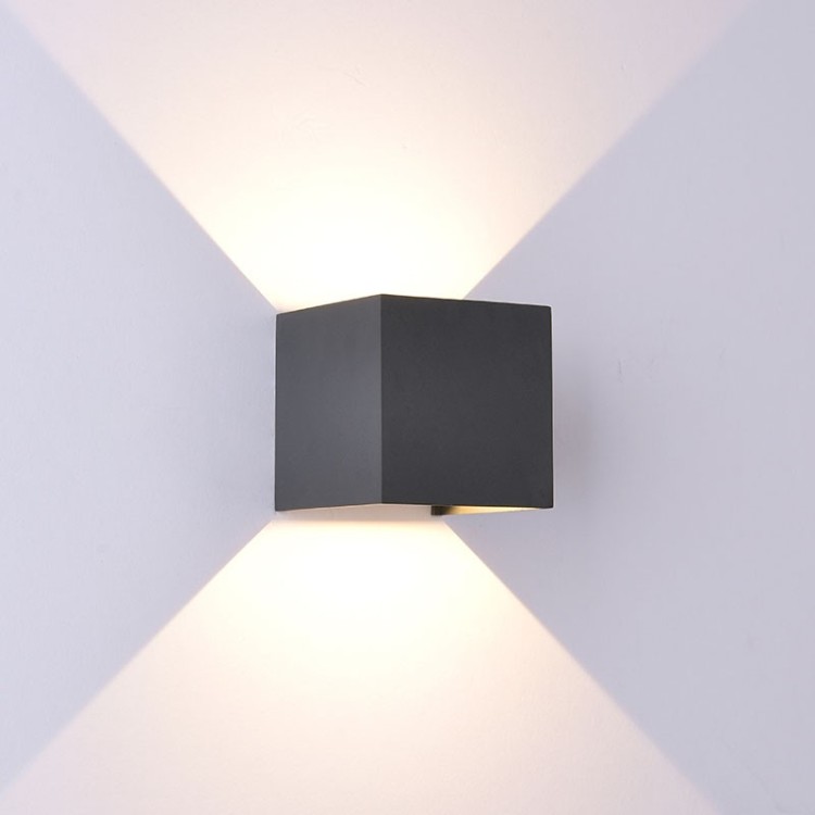 Applique d'extérieur LED IP54 DAVOS Gris foncé