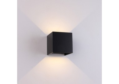 Applique d'extérieur LED IP54 DAVOS Sable noir