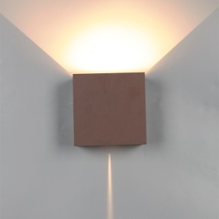 Applique murale d'extérieur LED 2*10W 4000K IP65 DAVOS Corten