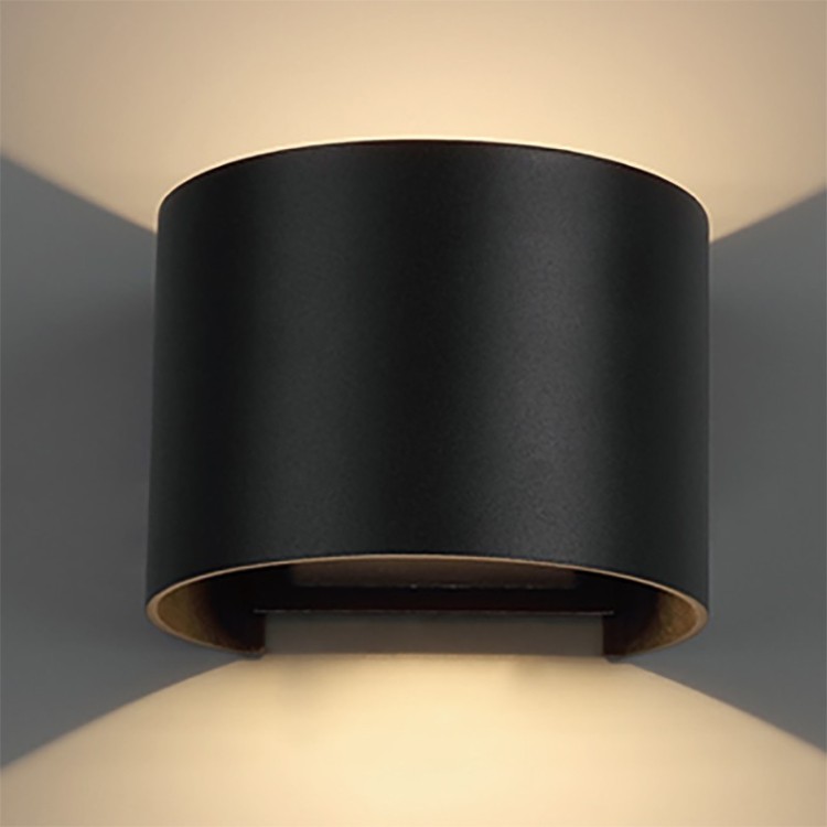 APPLIQUE D'EXTÉRIEUR LED R.* 2*6W 2700K DIM NOIR DAVOS Noir
