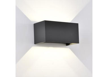 APPLIQUE D'EXTÉRIEUR LED* 4*6W 2700K DIM NOIR DAVOS Noir