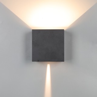 APPLIQUE EXTÉRIEURE LED* 2*10W 2700K DIM NOIR DAVOS Noir