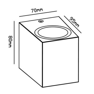 Applique d'extérieur IP54 KANDANCHU Gris foncé