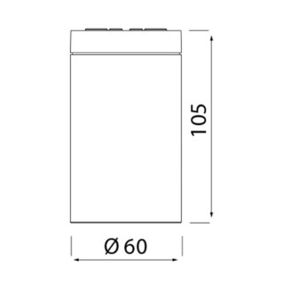 Plafonnier d'extérieur GU10 1 lumière IP54 KANDANCHU Blanc