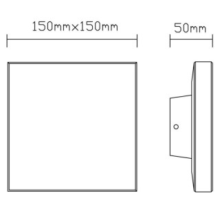 Applique d'extérieur LED IP54 BORA Gris foncé