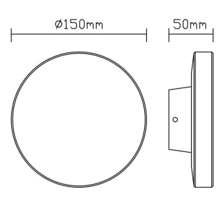 Applique d'extérieur LED IP54 BORA Corten