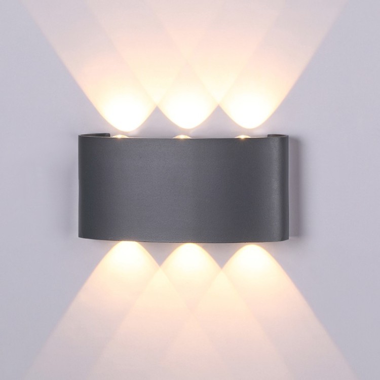 Applique d'extérieur LED IP54 ARCS Gris foncé