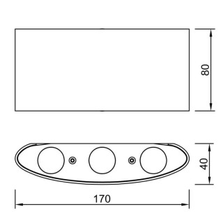 Applique d'extérieur LED IP54 ARCS Sable blanc
