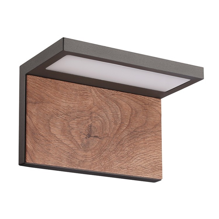 Applique murale d'extérieur LED 13W 3000K IP65 RUKA Gris foncé