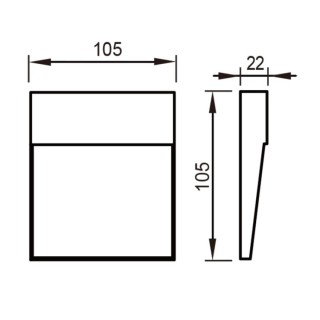 Applique murale d'extérieur à LED IP54 BAKER Corten